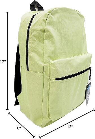 Winterlace 24 Pack Backpack, Bulk 17 inch Lightweight Outdoor Travel Gym Corporate Events Bag (Assorted) in Kuwait