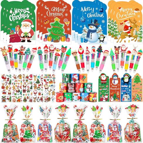 24 Pack Christmas Stationery Party Favors, Xmas Classroom Gifts Goodie Bags in Saudi Arabia
