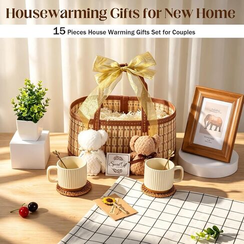 House Warming Gifts Baskets New Home New Home Gifts Ideas Housewarming Gift Closing Gift for Home Buyers House Warming Basket with Mugs Cutting in Kuwait