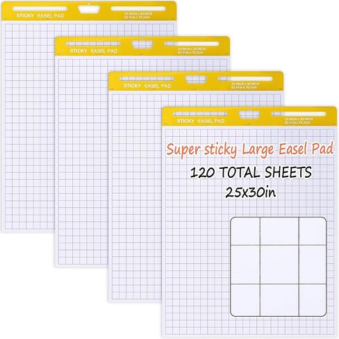ReliThick 2 Pads Chart Paper Grid Sticky Easel Pad in Kuwait