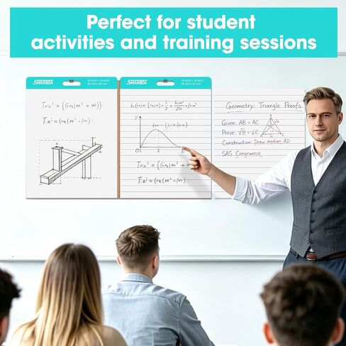 Sticky Easel Pad, 15 in x 18 in,2-in-1 Folding Chart Paper,Sticky Chart Paper for Teachers, Self-Stick Easel Paper,Super Sticky & Bleed-Resistant,60 Sheets/Pad,120Sheets,2 Pads in Kuwait