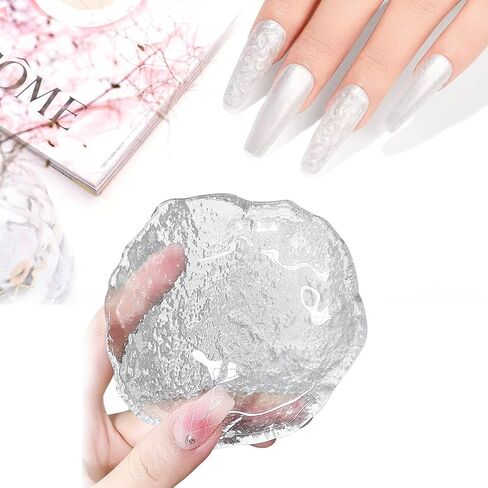 Round Glass Nail Art Palette,Easy Clean Non-Stick Paint Tray Palette,Small Gel Nail Polish Artist Pallet for Acrylic Paint Makeup Color Mixing Oil Watercolor Craft DIY Art Painting in Saudi Arabia