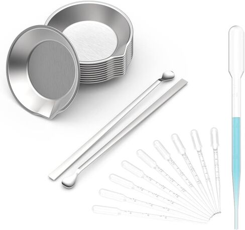 DIYESMART 12pcs Paint Tray, 2pcs Paint Stirrer and 10pcs 3ml Pipette Eyedroppers Suit for Airbrush Painting, DIY Art Craft Painting, Model Painting, Hobby Paint Building Tools, Lightweight… in Kuwait