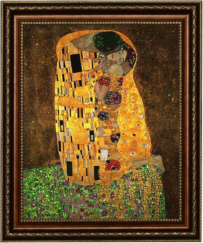 لوحة فنية مطبوعة على القماش من Eliteart- Kiss بواسطة غوستاف كليمت جيكلي in Kuwait