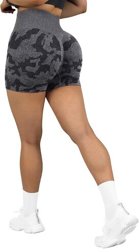 SUUKSESS Women Seamless Booty Shorts Butt Lifting High Waisted Workout Shorts in Kuwait