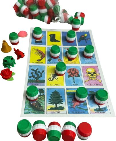 Loteria Counters - Mexican Bingo Counters - Made in USA - Loteria Fichas - Chalupa Fichas - Bingo Tokens (100, Concha Case Pink) in Saudi Arabia