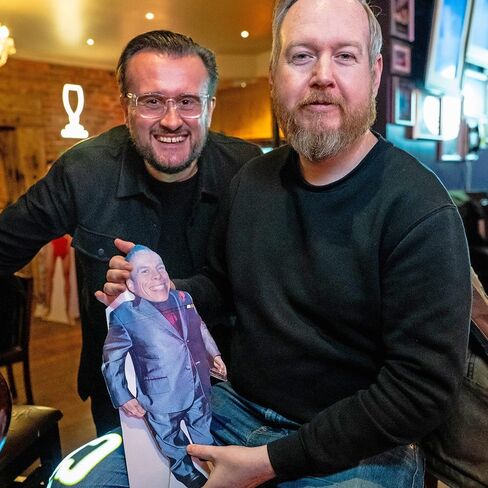 Danny DeVito (Purple Shirt) Life Size Cutout in Kuwait