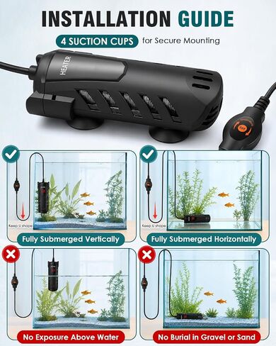 300W Aquarium Heater, Fish Tank Heater, Submersible Heater For Fish Tank in Kuwait