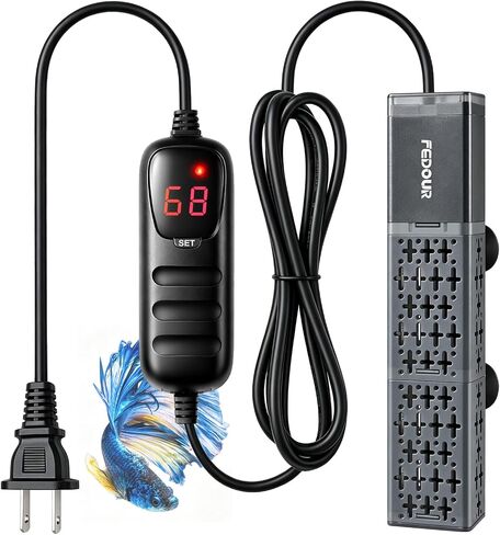 FEDOUR 25W/50W/100W/300W/500W Aquarium Heater for 1-130 Gallon Tanks in Saudi Arabia