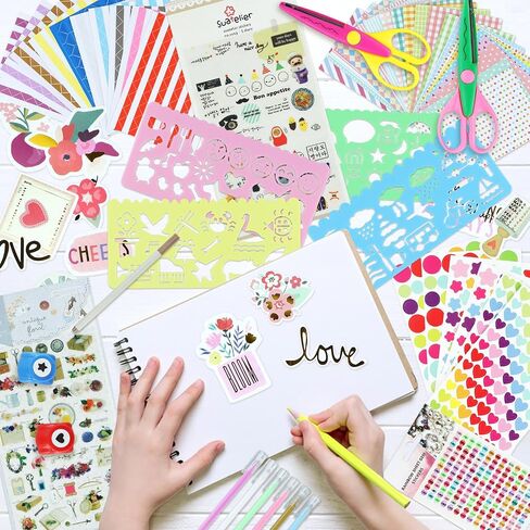 SICOHOME Scrapbook Supplies Scrapbook Kit, DIY Junk Journaling Supplies Kit in Kuwait