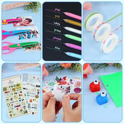 SICOHOME Scrapbook Supplies Scrapbook Kit, DIY Junk Journaling Supplies Kit in Kuwait