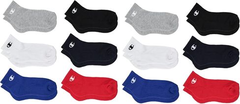 Champion Kids' 12-Pack Quarter Socks in Kuwait