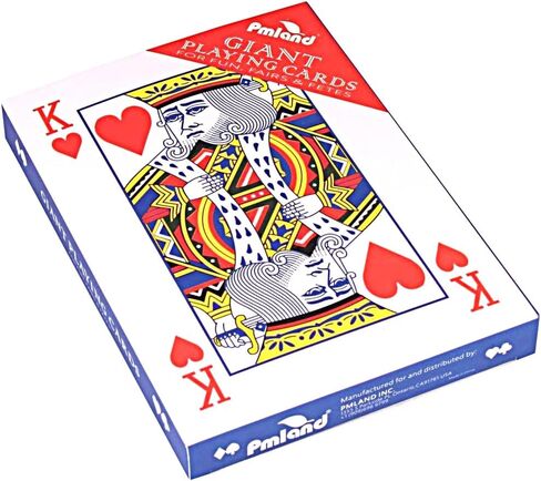 PMLAND 5x7 Giant Jumbo Playing Cards Large Poker for Seniors with LowVision in Kuwait