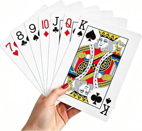 PMLAND 5x7 Giant Jumbo Playing Cards Large Poker for Seniors with LowVision in Kuwait