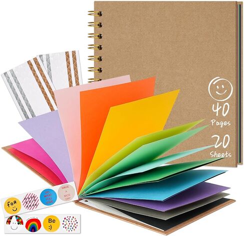 Kids Craft Scrapbook Album 8x8 in, Cream in Saudi Arabia