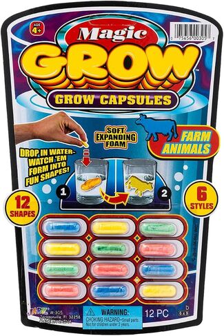 JA-RU Magic Grow Capsules Best Growing Animals Assorted Style Capsules Bath Toys for Kids. 305-1H in Kuwait