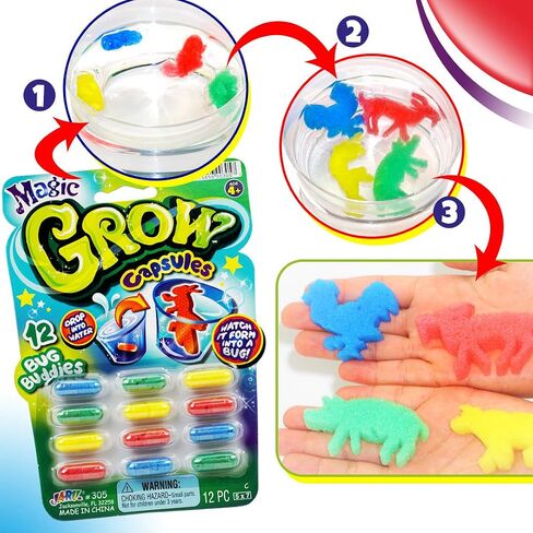 JA-RU Magic Grow Capsules Best Growing Animals Assorted Style Capsules Bath Toys for Kids. 305-1H in Kuwait