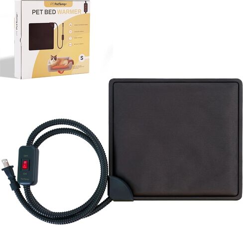 Cat Bed Warmer 10" x 9.5", Indoor Heated Pad Insert for Cats, Kittens & Small Dogs, Turns Any Cat or Dog Bed Into a Cozy Heated Bed, Safe Constant Temperature Heating & Chew-Resistant Cord in Saudi Arabia