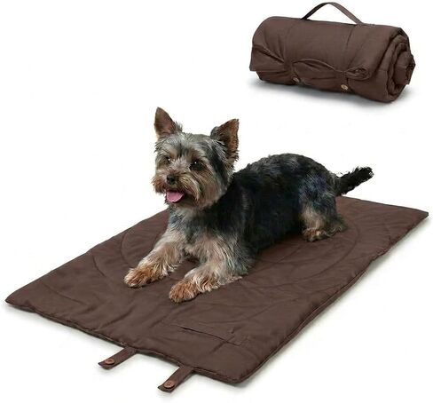 Lightly Padded Roll-Up Travel Dog Mat Settle & Place Training in Kuwait