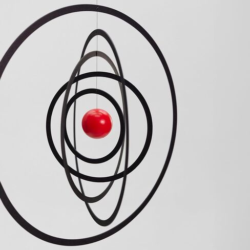 Science Fiction Hanging Mobile - 10 Inches - Wooden Ball - Handmade in Denmark by Flensted in Kuwait