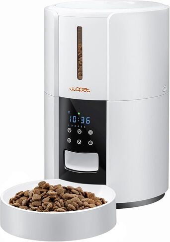 WOPET Automatic Cat Feeder, 3L Cat Food Dispenser, Automatic Dog Feeder, Timed Feeder 6 Meals Daily with Portion Control, 10s Voice Recording, Backup Power in Kuwait