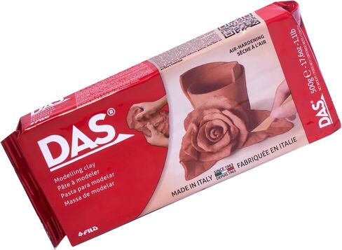 DAS Air-Hardening Modeling Clay, Block, Terra Cotta Color (387100), 1.1 Pound (1-Pack) in Kuwait