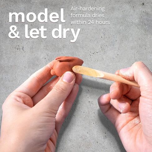 DAS Air-Hardening Modeling Clay, Block, Terra Cotta Color (387100), 1.1 Pound (1-Pack) in Kuwait