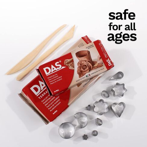 DAS Air-Hardening Modeling Clay, Block, Terra Cotta Color (387100), 1.1 Pound (1-Pack) in Kuwait