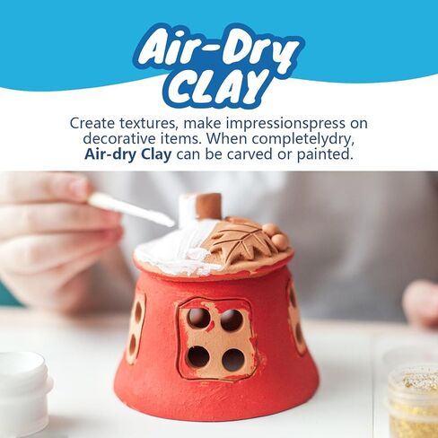 REALART Air Dry Clay for Adults (5lb Bucket White) Air Dry Clay Tools in Kuwait