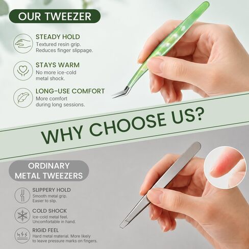 Craft Tweezers, Precision Tweezers for Stickers with Resin Finish in Kuwait