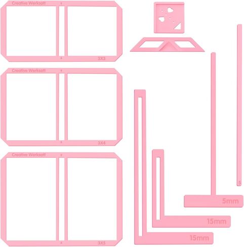 6Pcs Book Binding Tool, Blue Diary DIY Shaped Plastic Template, Calendar Binding Kit Book Spacers for Making Miscellaneous Diaries Beginner Books Notebooks in Kuwait