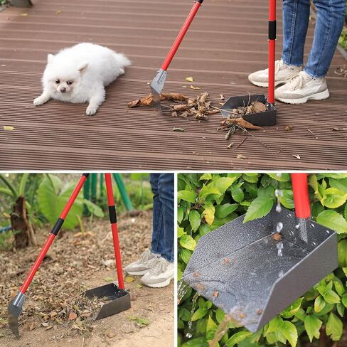 𝗫-𝗧𝗘𝗖𝗢𝗞𝗜𝗧 Pooper Scooper - 𝗗𝘂𝗿𝗮𝗯𝗹𝗲 & 𝗦𝘁𝘂𝗿𝗱𝘆 Spade&Tray Set with Long Handle,Great for Large Small and Multi Dogs,𝗡𝗼 𝗕𝗲𝗻𝗱 𝗗𝗼𝘄𝗻 Easy Cleanup,Use for Yard Grass Gravel Dirt in Saudi Arabia