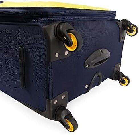 NAUTICA Helios 2pc Softside Luggage Set, Navy Yellow in Kuwait