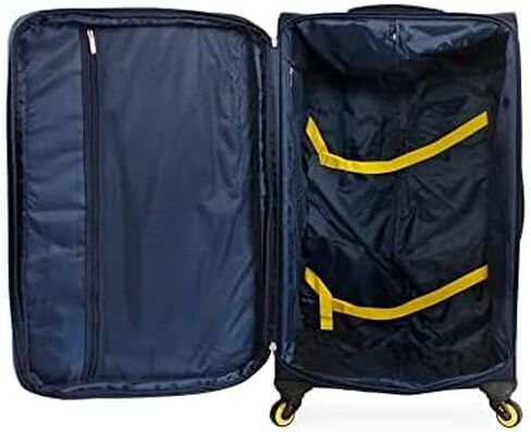 NAUTICA Helios 2pc Softside Luggage Set, Navy Yellow in Kuwait