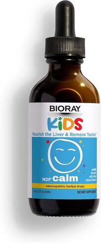 BIORAY Kids NDF Calm, Vanilla - 2 fl oz - Nourish The Liver & Remove Toxins - Non-GMO, Vegan, Gluten Free - 1-2 Month Supply in Saudi Arabia