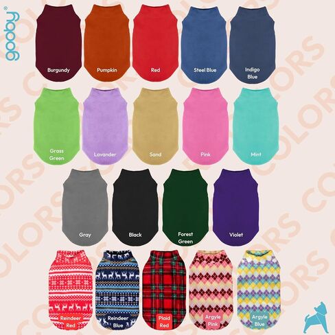 Gooby Stretch Fleece Vest Dog Sweater, Black, Large in Kuwait