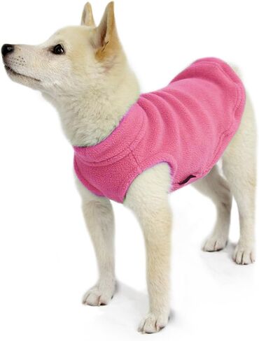Gooby Stretch Fleece Vest Dog Sweater, Black, Large in Kuwait