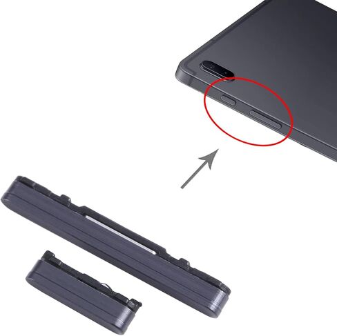 for Galaxy Tab S8+ SM-X800/X806/X806B/X806U/X806N/X808 1set Power Button + Volume Control Button (Black) in Kuwait
