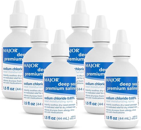 Deep Sea Saline Nasal Spray Generic for Ocean Nasal Moisturizing Spray 1.5 oz per Bottle Pack of 12 Bottles in Kuwait
