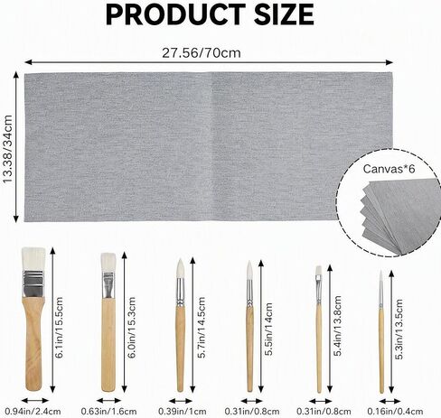SunOutDeal Magic Water‑Drawing Canvas, 6‑Pack Reusable Interchangeable Art Canvases, Automatically Restores Blank After Drying, Mess‑Free No Paint Splatter, Large Water Drawing Mat 13.38×27.55 Inch in Kuwait
