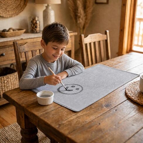 SunOutDeal Magic Water‑Drawing Canvas, 6‑Pack Reusable Interchangeable Art Canvases, Automatically Restores Blank After Drying, Mess‑Free No Paint Splatter, Large Water Drawing Mat 13.38×27.55 Inch in Kuwait