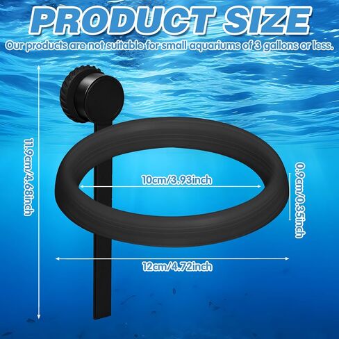 Magnetic Fish Feeding Ring, Automatic Turtle Feeder for Aquarium Floating Aquarium Feeder Self-Adjusting to Water Level, Feeding Ring for Fish Tank Aquarium, for Betta Goldfish Guppy Turtle in Kuwait