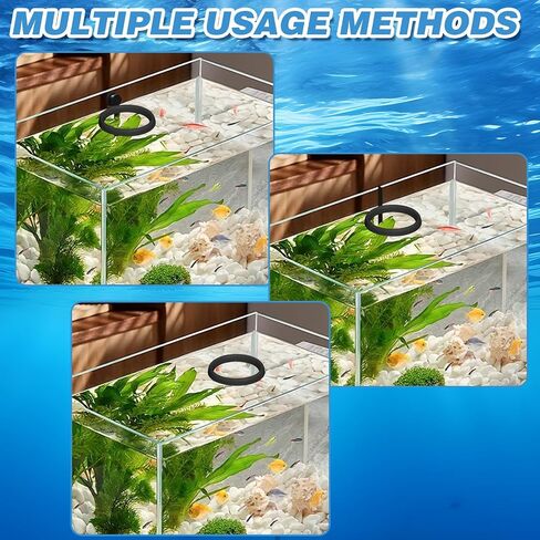 Magnetic Fish Feeding Ring, Automatic Turtle Feeder for Aquarium Floating Aquarium Feeder Self-Adjusting to Water Level, Feeding Ring for Fish Tank Aquarium, for Betta Goldfish Guppy Turtle in Kuwait