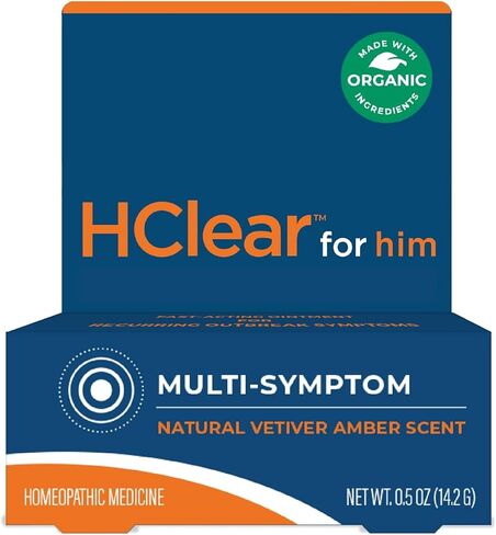 FemiClear for Genital Herpes Symptoms, Multi-Symptom - Effective Intimate Relief - Made with All-Natural and Organic Ingredients - 0.5 Ounce Tube in Kuwait