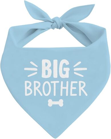 Big Brother Dog Bandana, Beige Pet Dog Scarf Accessories, Pregnancy Announcement Big Brother Baby Reveal, Pet Dogs Triangle Scarf, Dogs Bandana for Small Medium in Saudi Arabia