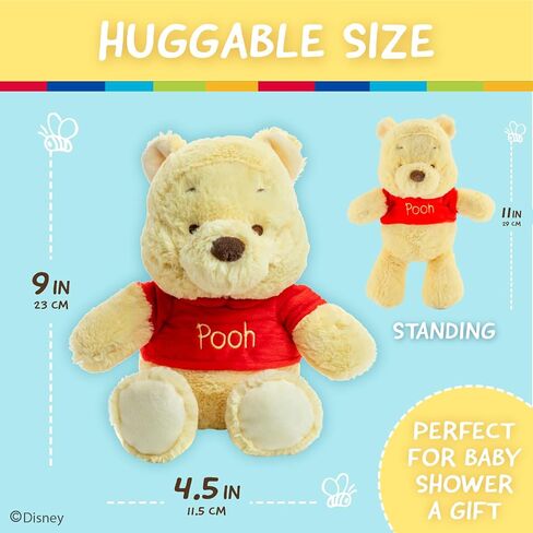 Kids Preferred Disney Baby Winnie the Pooh and Friends Stuffed Animal with Jingle and Crinkle, Pooh 12" in Kuwait