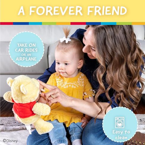Kids Preferred Disney Baby Winnie the Pooh and Friends Stuffed Animal with Jingle and Crinkle, Pooh 12" in Kuwait