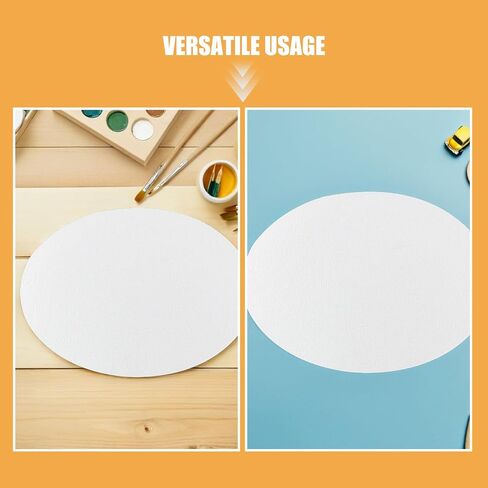 2pcs Oval Cotton Painting Canvas Boards for Oil and Acrylic in Saudi Arabia