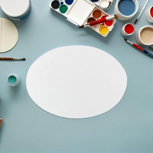 2pcs Oval Cotton Painting Canvas Boards for Oil and Acrylic in Saudi Arabia