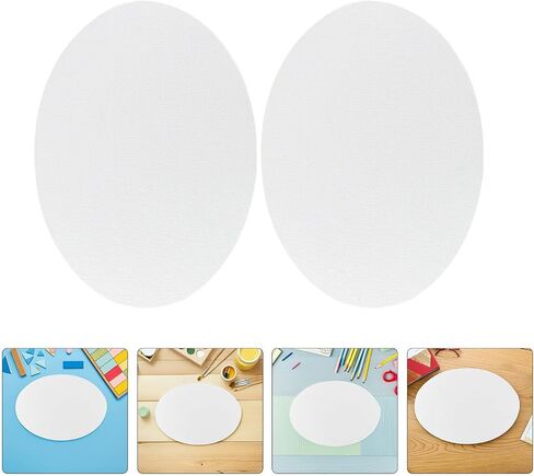 2pcs Oval Cotton Painting Canvas Boards for Oil and Acrylic in Saudi Arabia